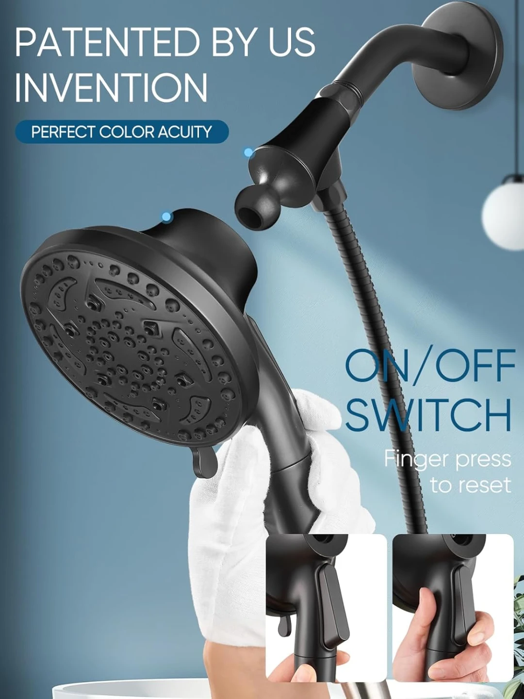 Brand New Black Shower Set With Filter For Sale - photo 3