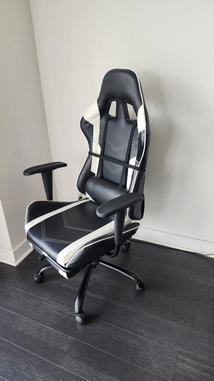 Black and White Gaming Chair - photo 4