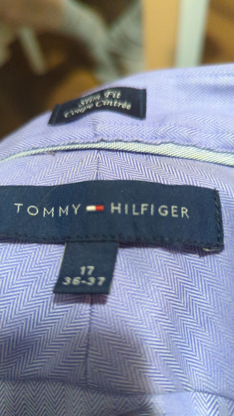 Tommy Hilfiger Men's Dress Shirt - Lavender, Size 17 - photo 2