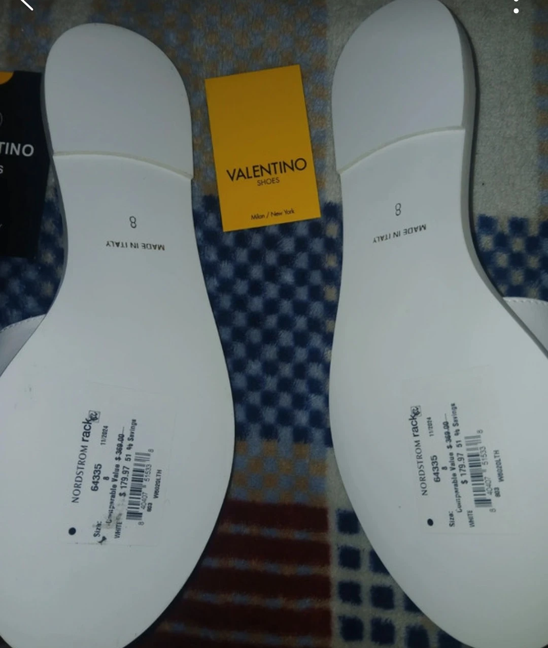 Valentino White Bugola Slides - Size 8 - photo 2