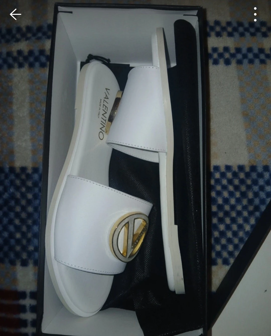 Valentino White Bugola Slides - Size 8 - photo 3