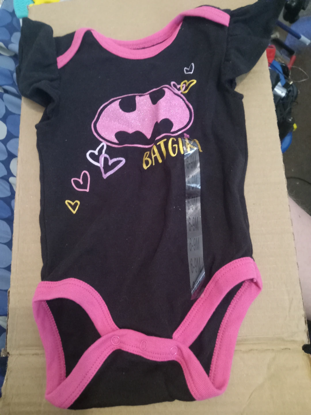 Baby Batgirl Bodysuit - Black/Pink - 6-9 Months