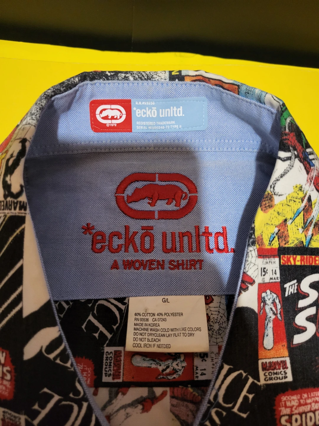 Ecko Unltd. Spider-Man Comic Print Woven Shirt - photo 2
