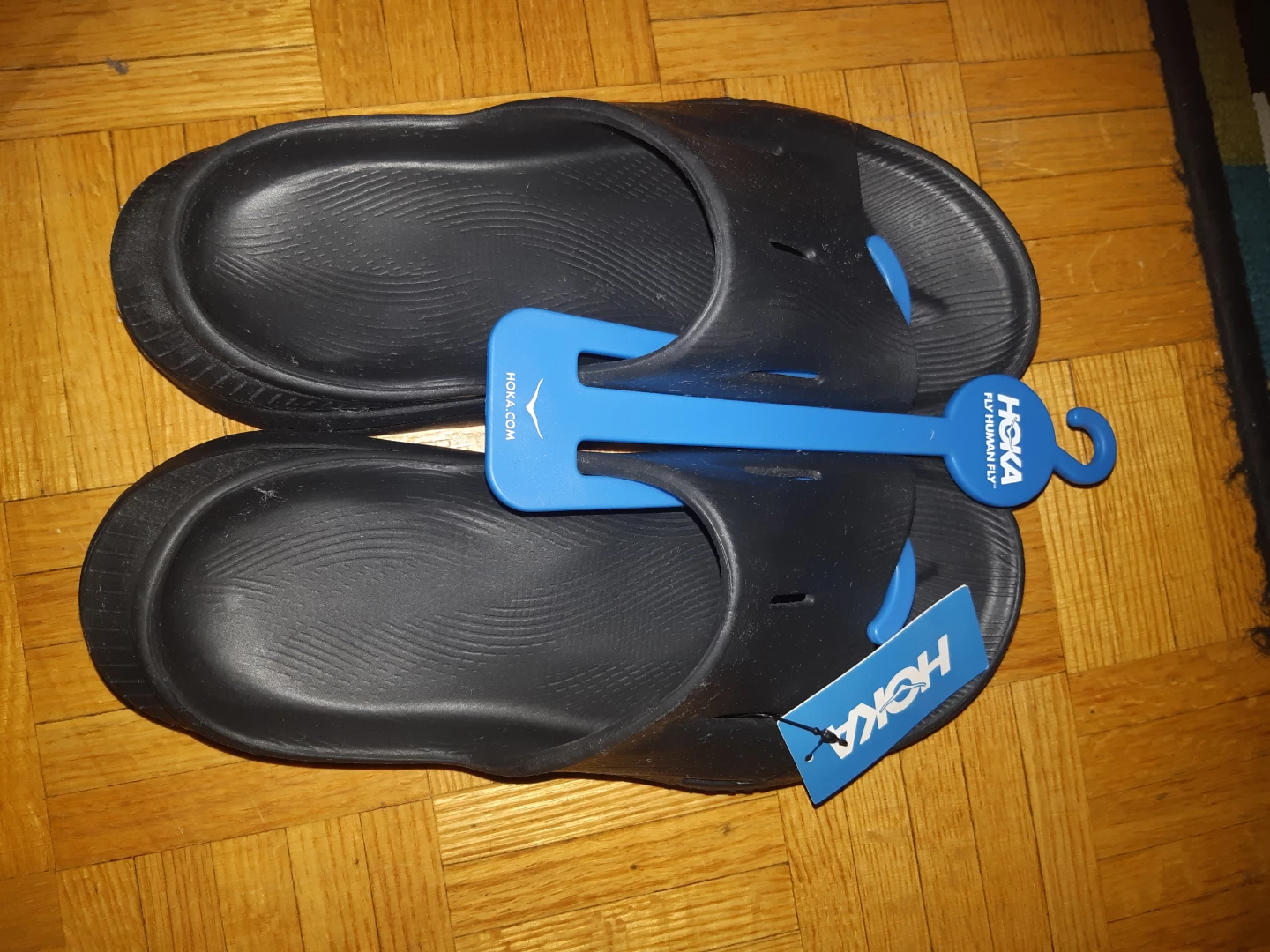 Hoka U Ora Recovery Slide 3 Black Sandals