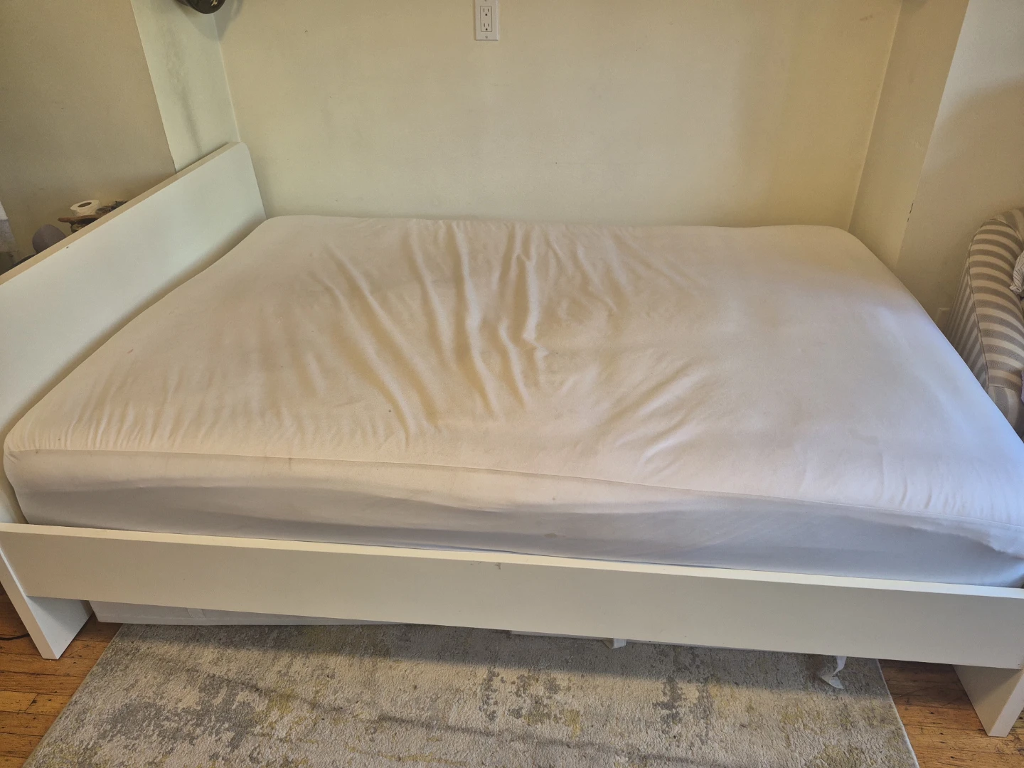 Full/Double Bed Frame + Mattress – Clean & Ready to Use