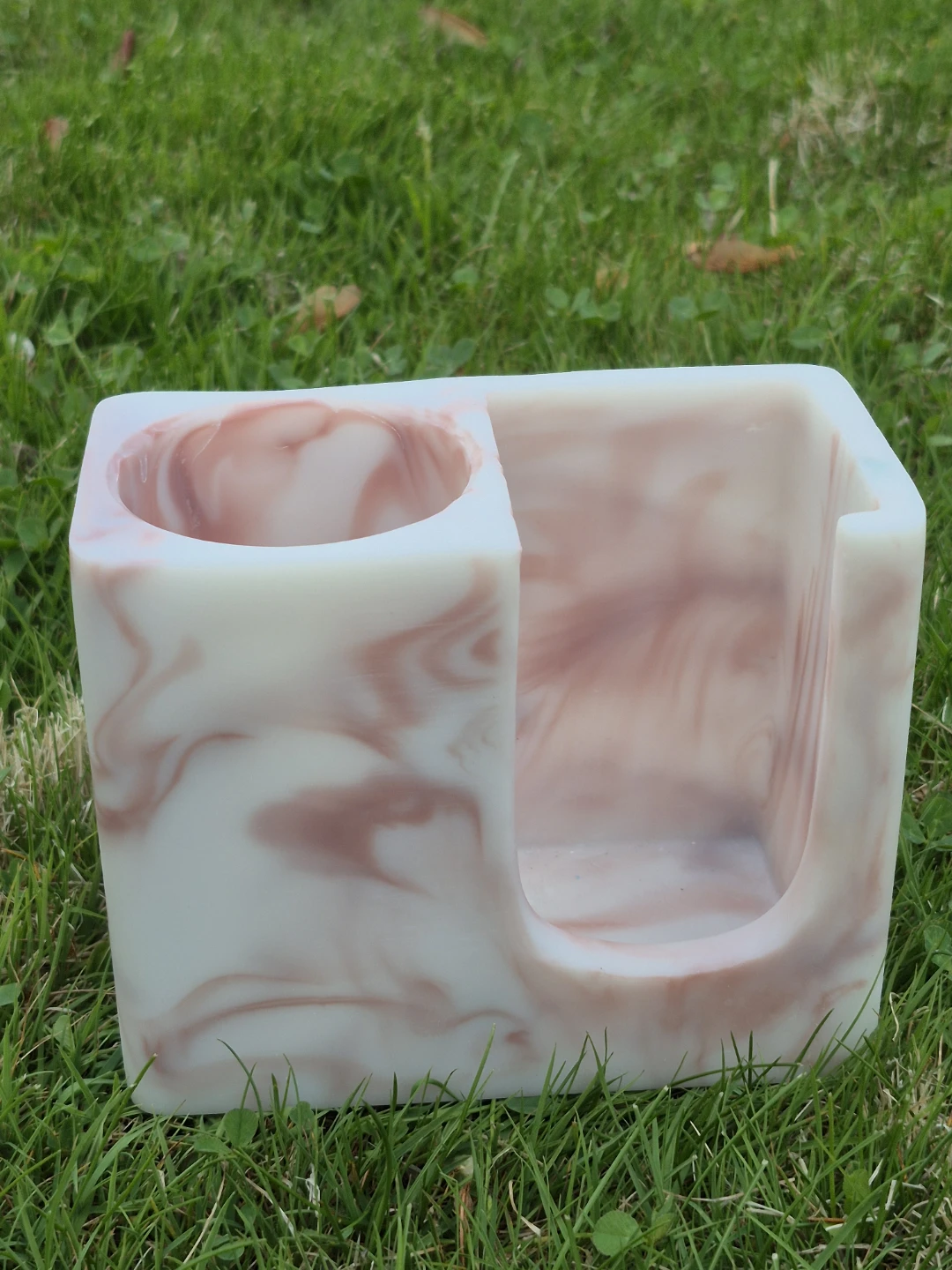 Wild Sage Marble Swirl Toothbrush and Deodorant Holder - photo 3