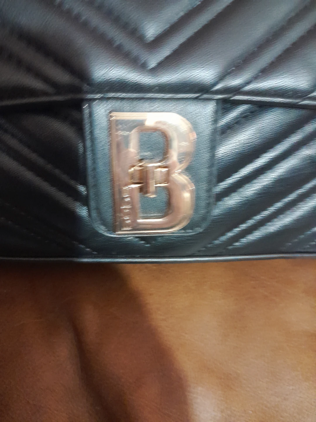 Bebe Black Quilted Chain Shoulder Bag - photo 2