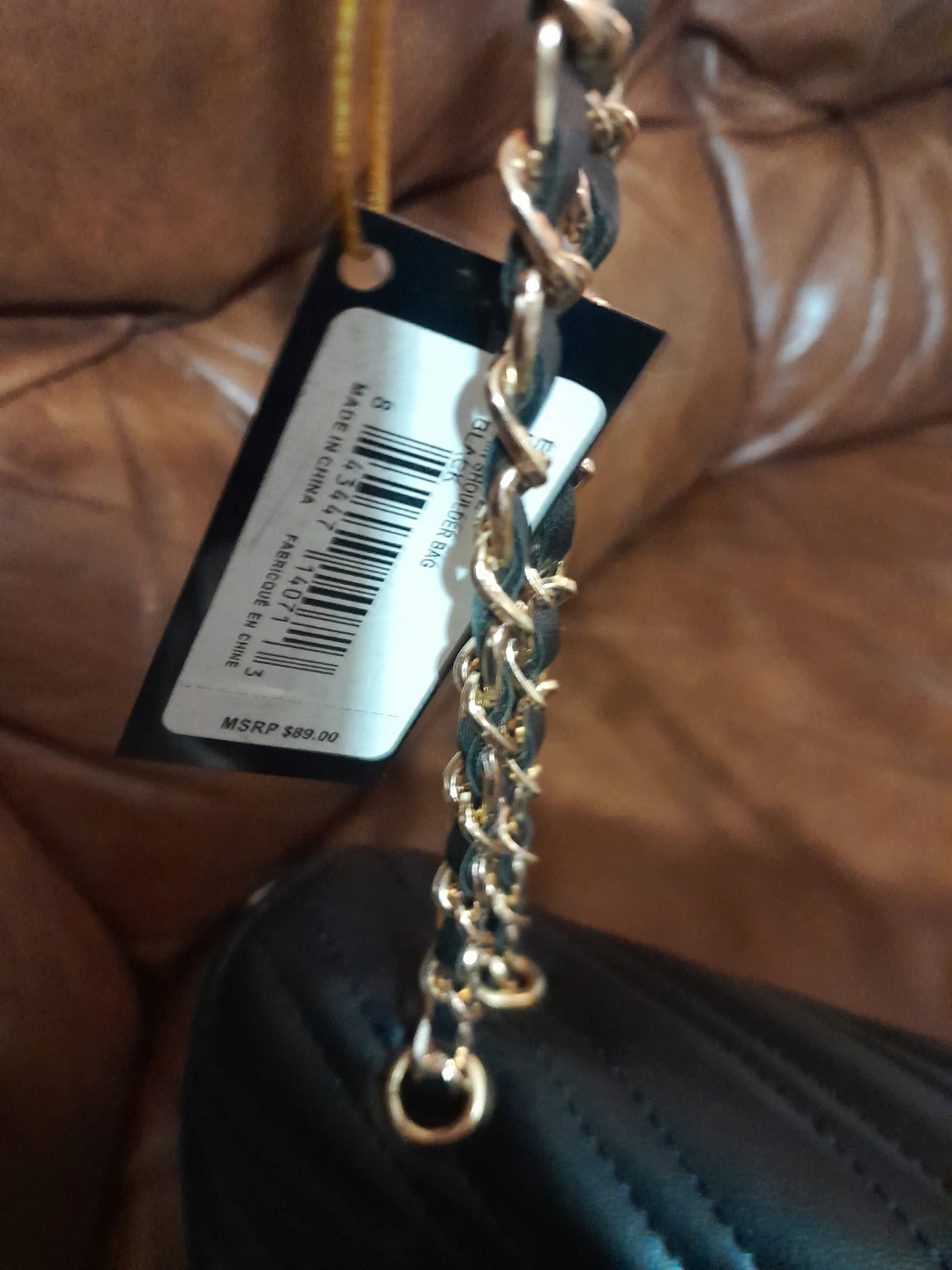 Bebe Black Quilted Chain Shoulder Bag - photo 3