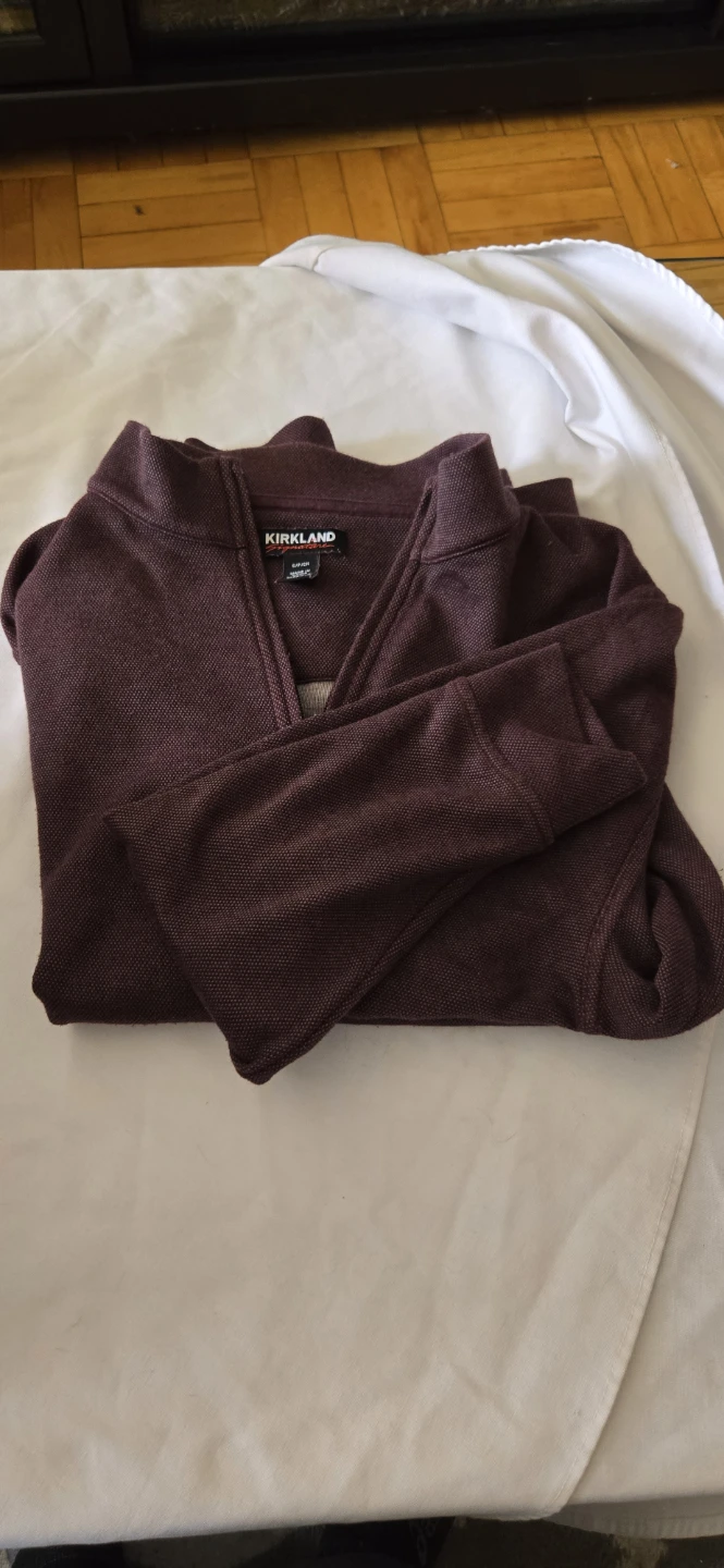 Kirkland Signature 1/4 Zip Pullover Sweater