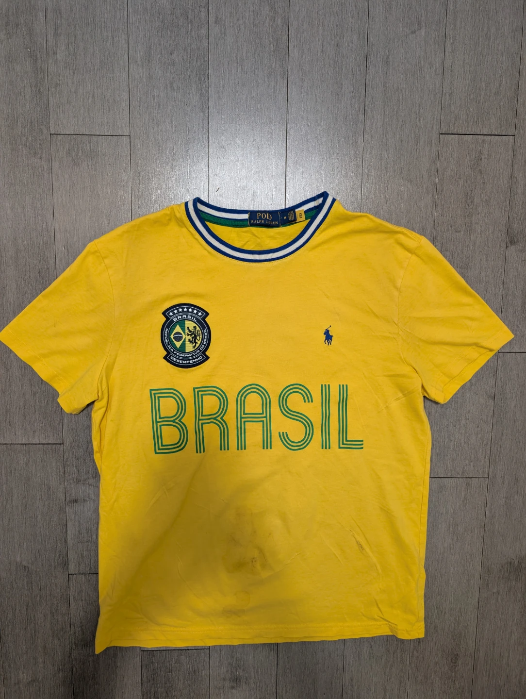 Polo Ralph Lauren Brasil T-Shirt - Yellow - Size M