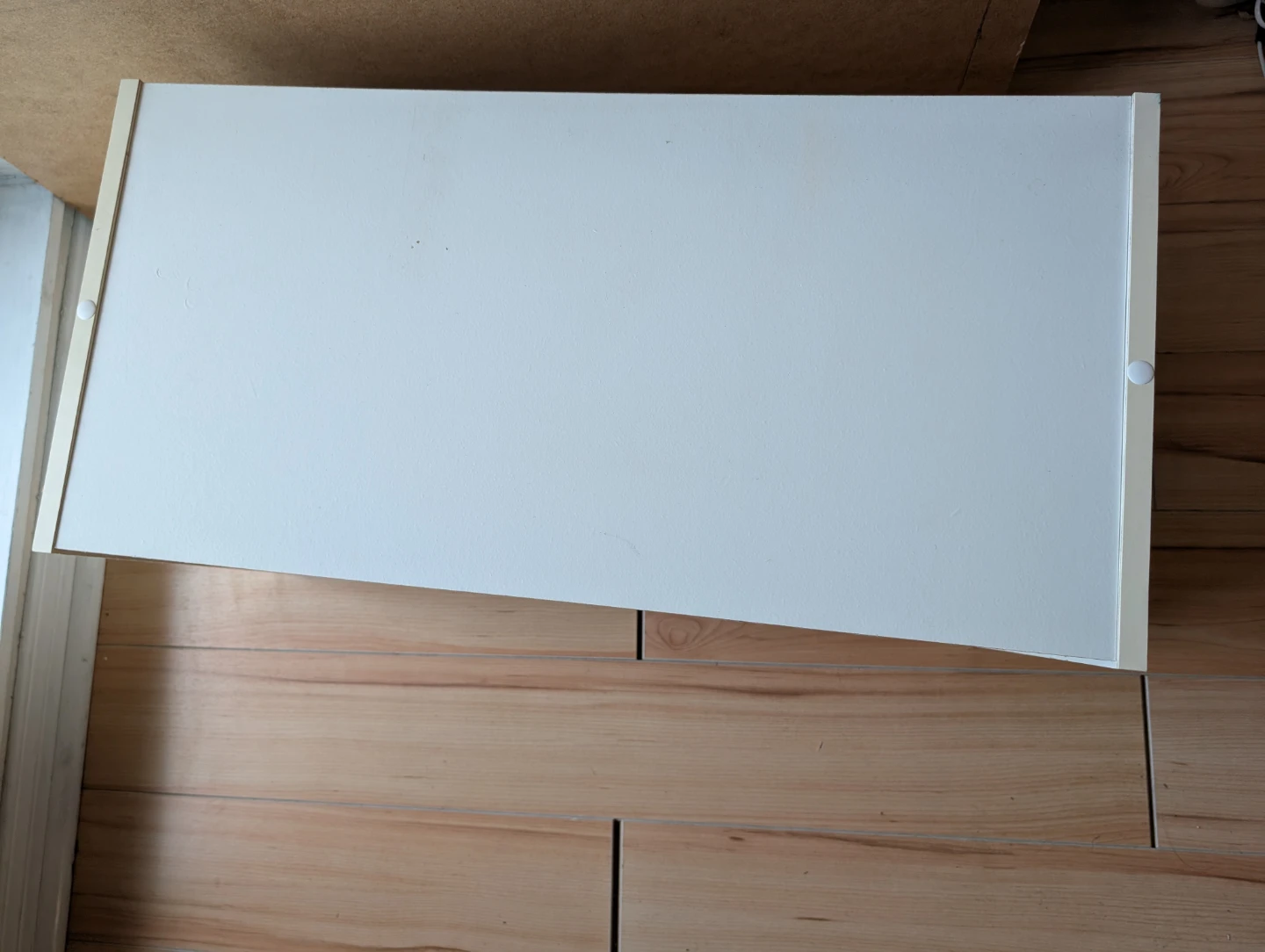 White Two-Tier Shelf Unit - photo 5