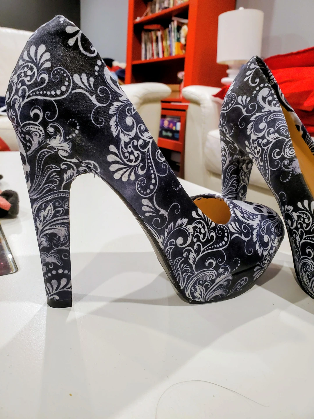 Nannkai Women's Skull Pattern High Heel Shoes - photo 2