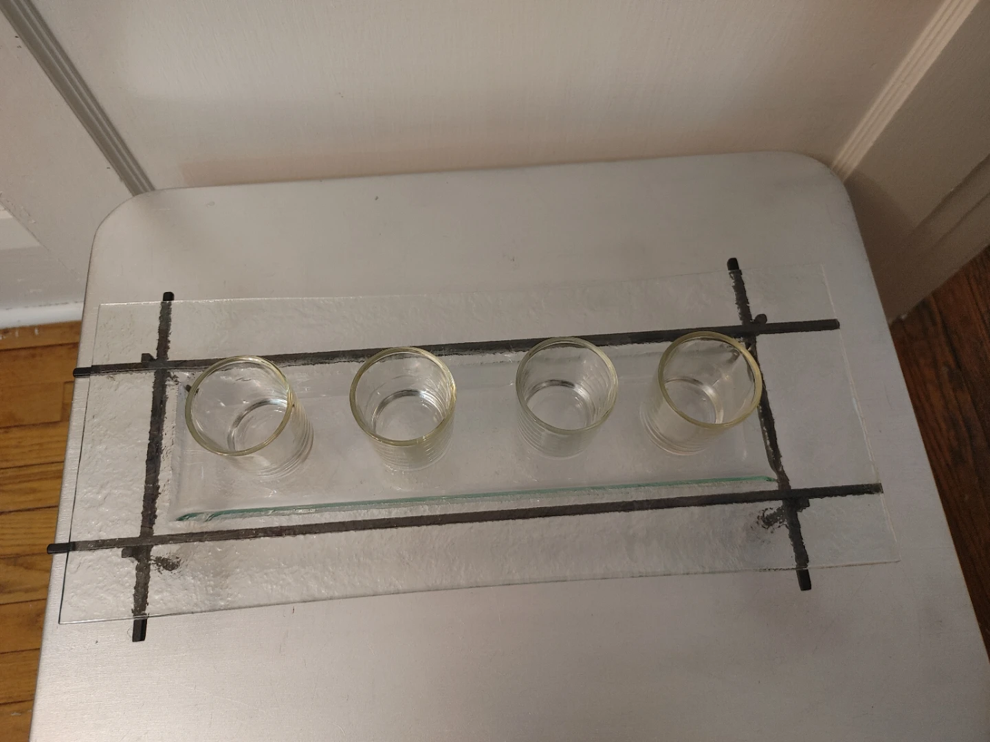 Glass and Metal Votive Candle Holder Set - photo 2