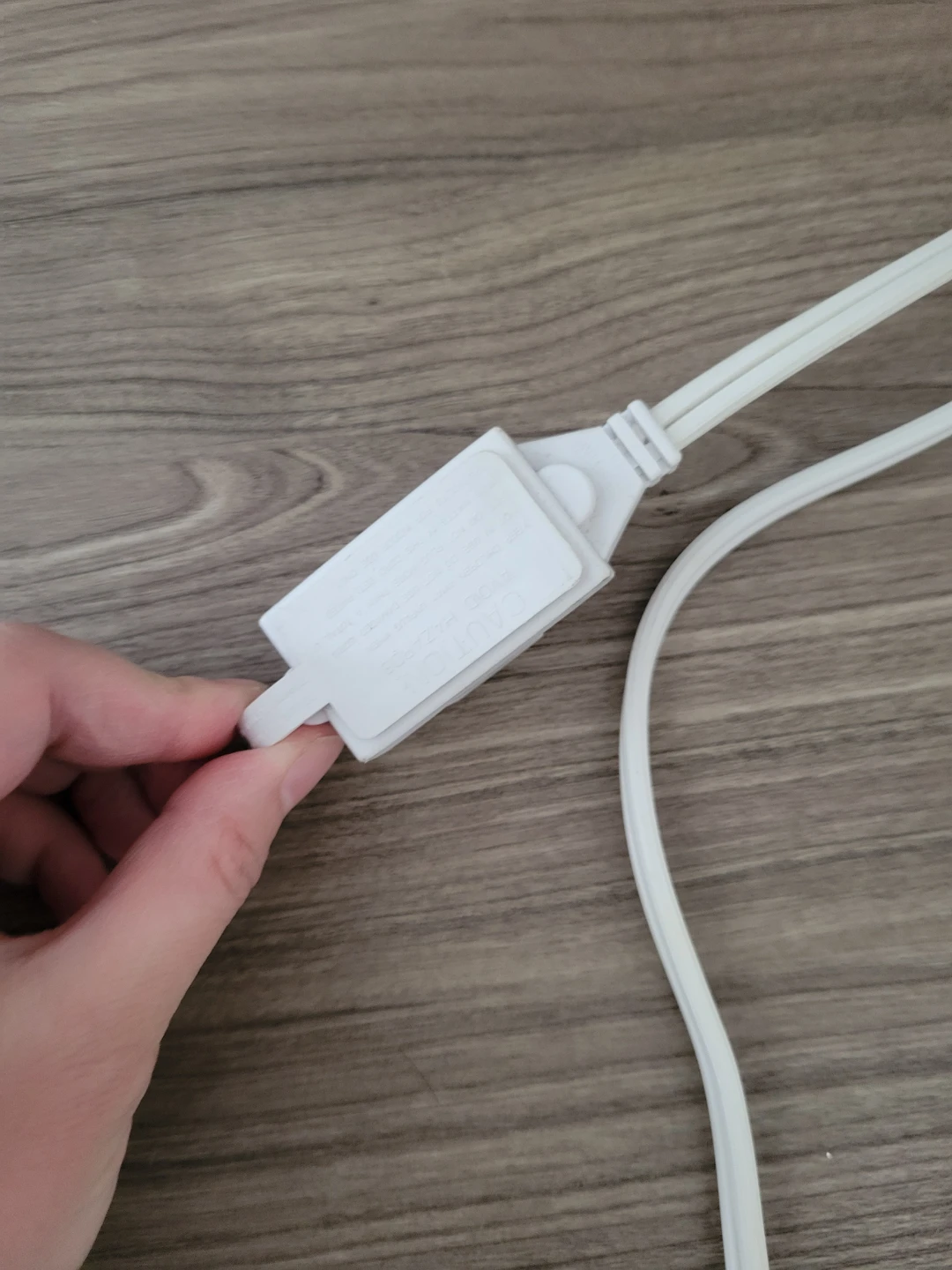 White Extension Cord with 2 Outlets - photo 3