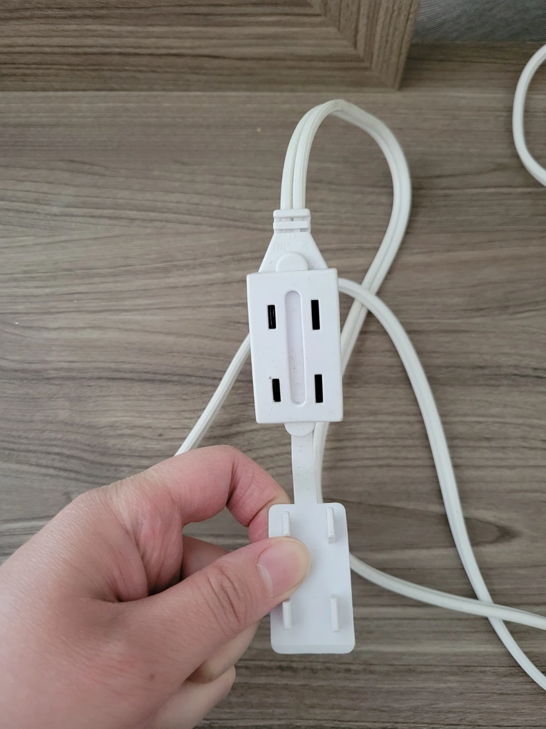 White Extension Cord with 2 Outlets - photo 4