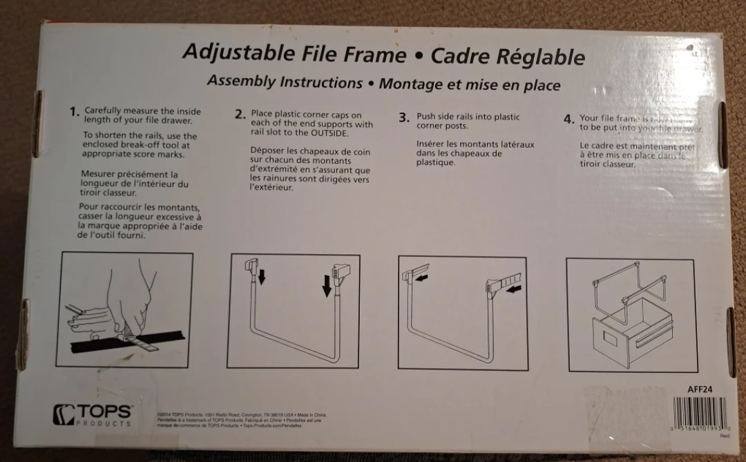 2 x Pendaflex Adjustable Letter Size File Frame - photo 3