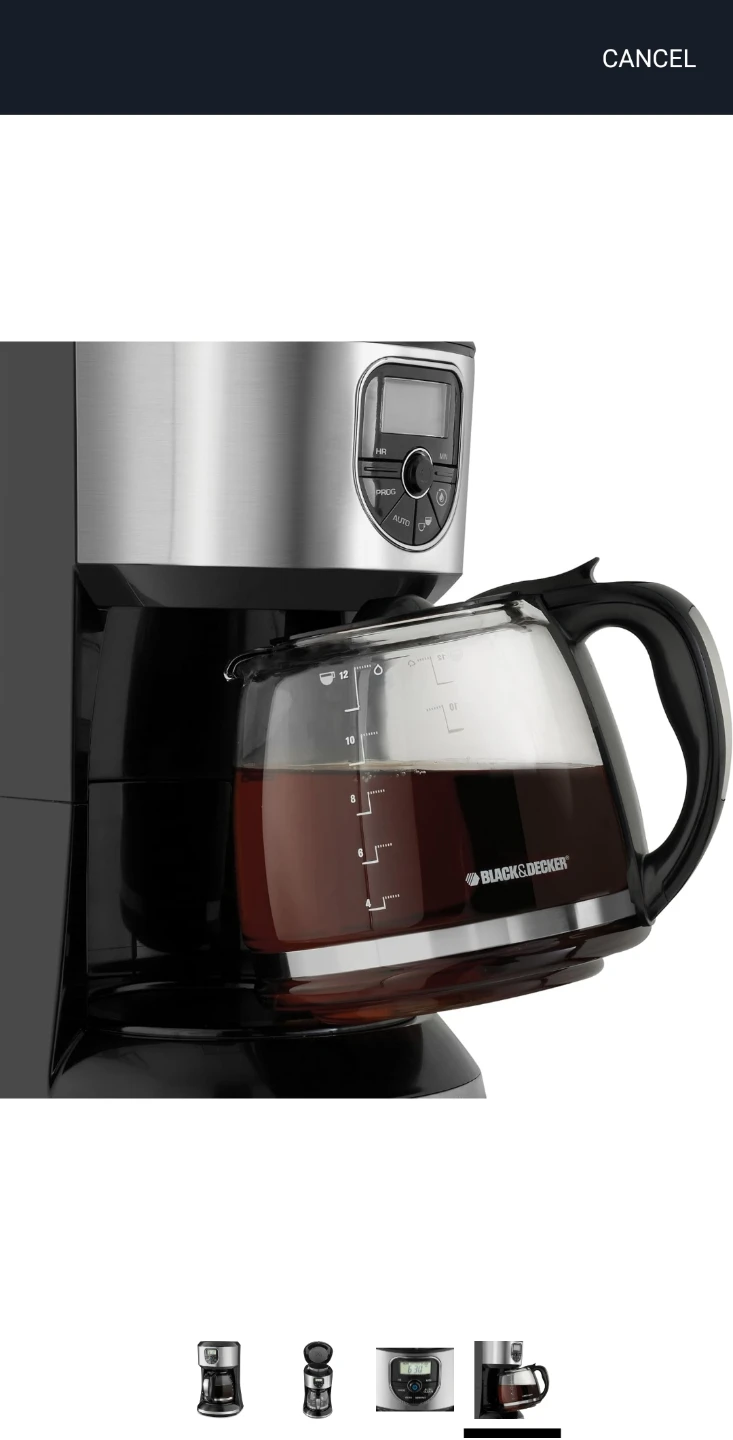 Black+Decker 12-Cup Programmable Coffee Maker - photo 3