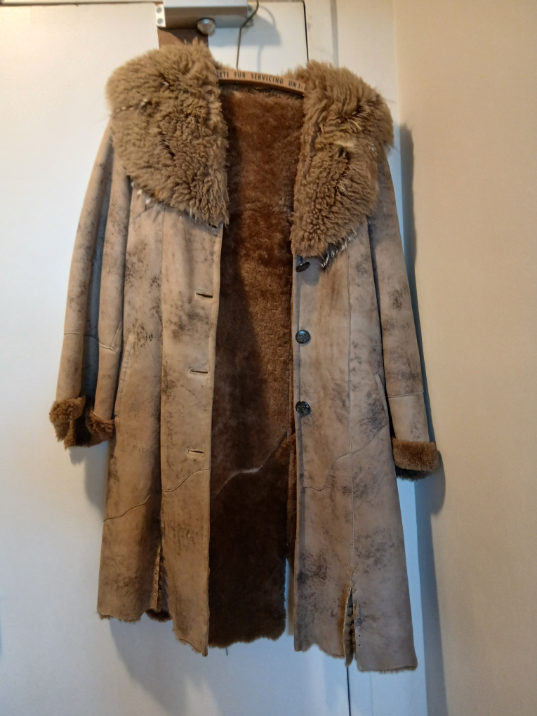 Xena by Belstaff Suede and Shearling Coat XXL