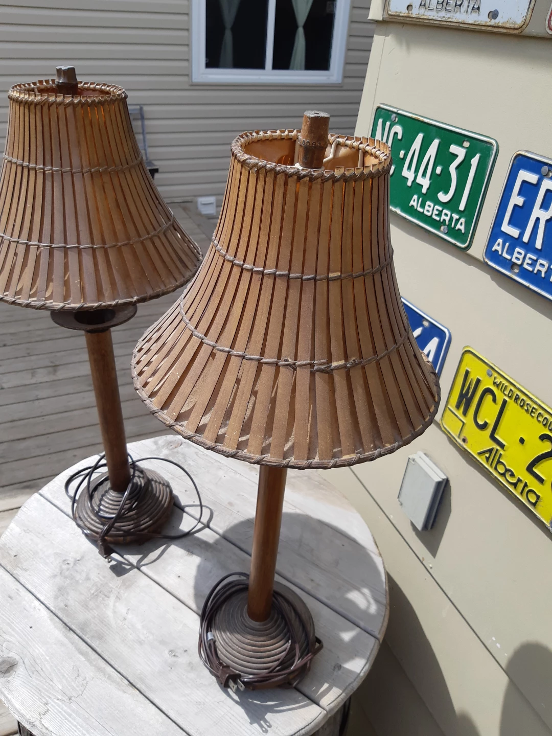 Vintage Papila Designs Tiki-style tropical table lamps - photo 3