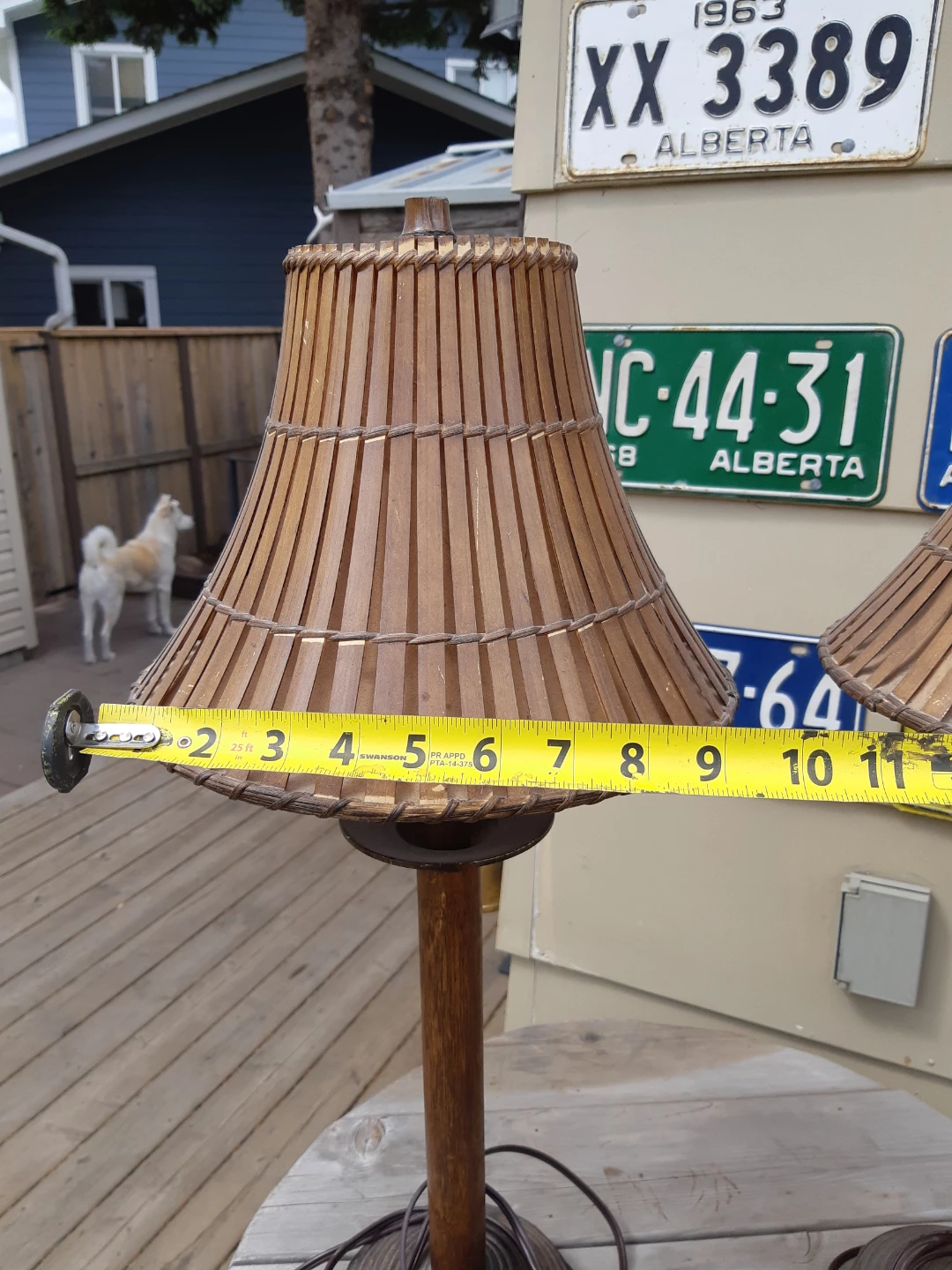 Vintage Papila Designs Tiki-style tropical table lamps - photo 4