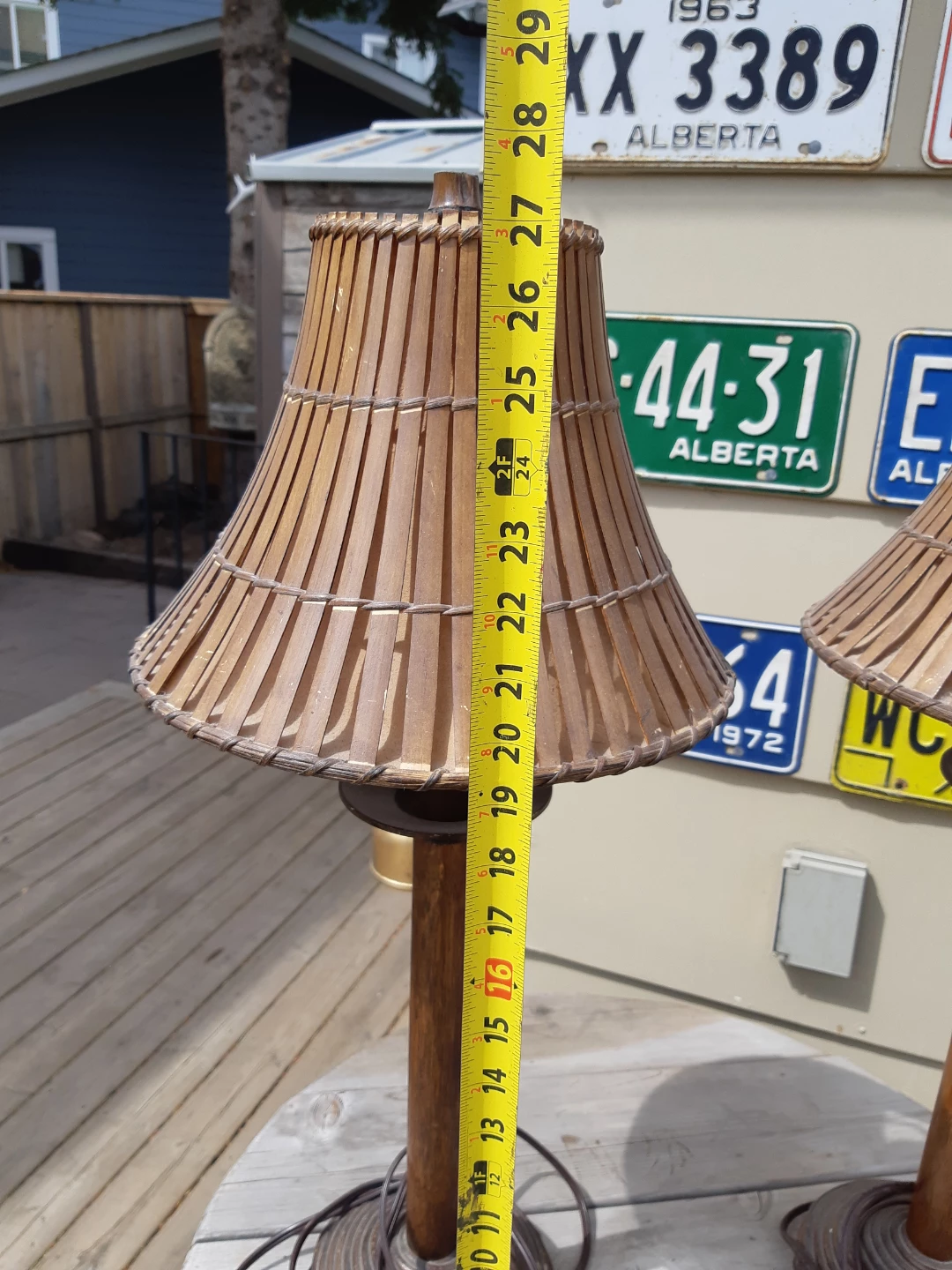 Vintage Papila Designs Tiki-style tropical table lamps - photo 5