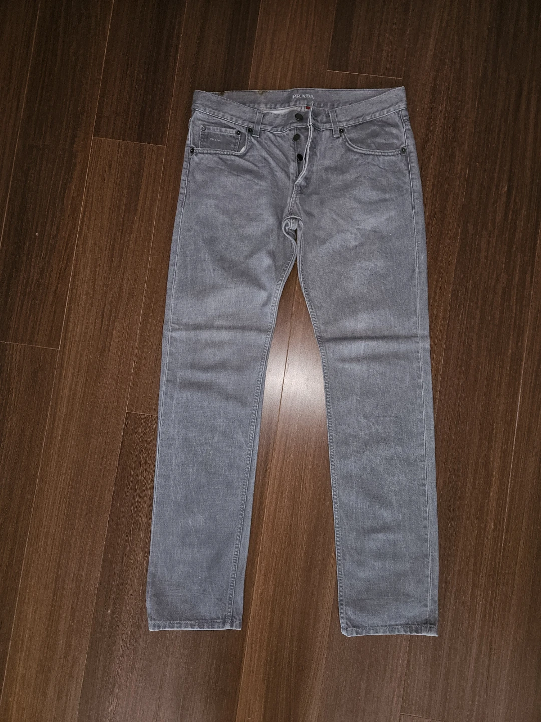 PRADA Grey Denim Mens Jeans 34/33
