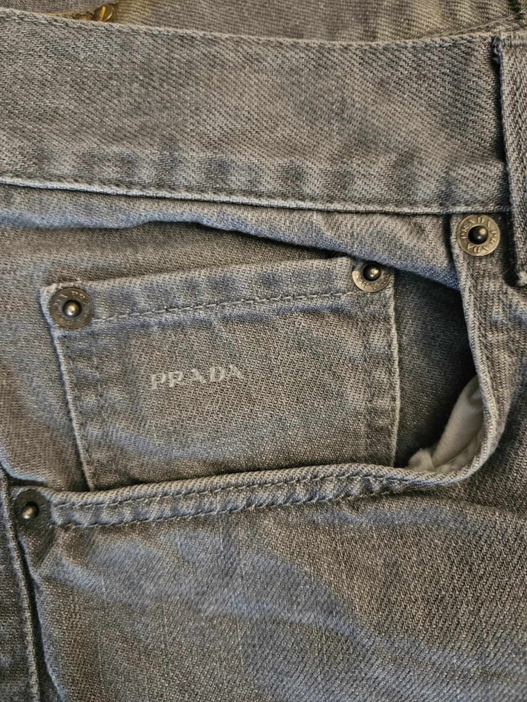PRADA Grey Denim Mens Jeans 34/33 - photo 4