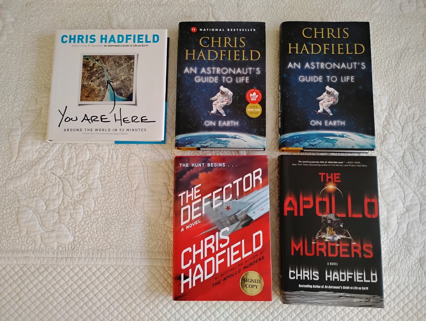 4x Chris Hadfield Books - All Hardcover
