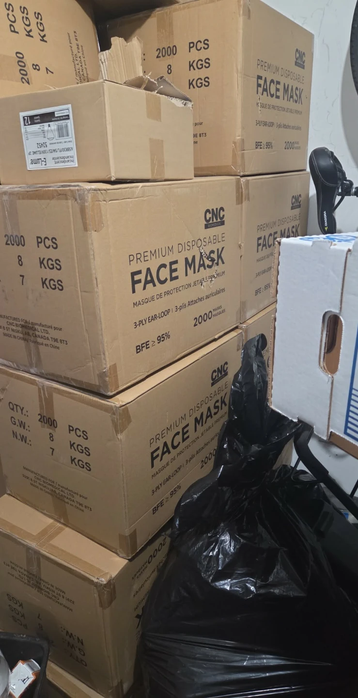 CNC Premium Disposable Face Masks - 2000 Count