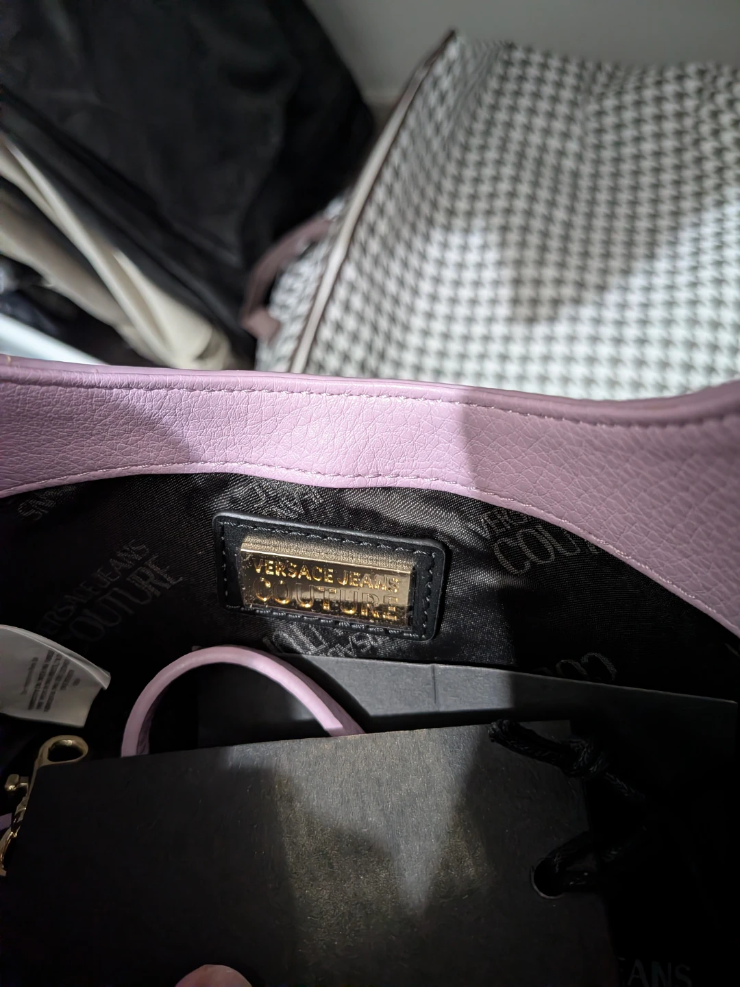 Versace Jeans Couture Lavender Shoulder Bag