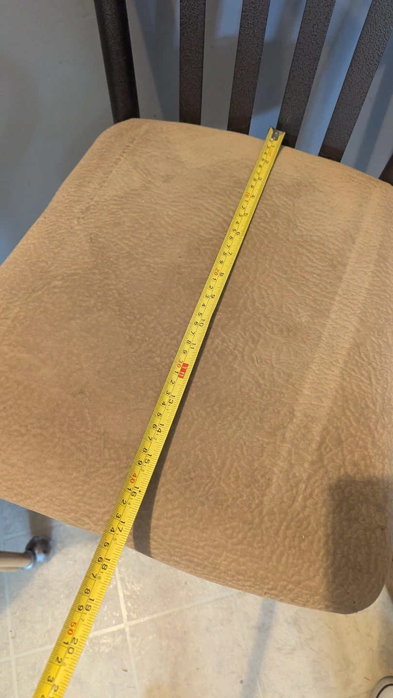 Bar Stool with Tan Fabric Seat - photo 4
