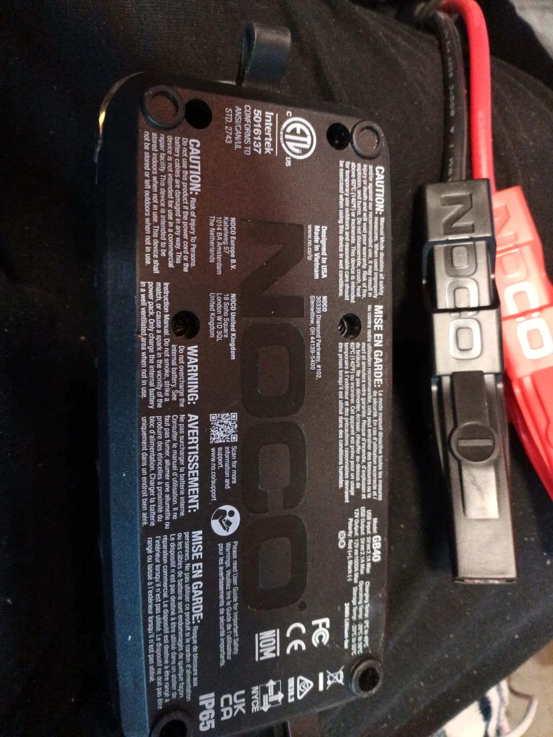 NOCO GB40 Boost Plus Jump Starter 12V 1000A - photo 3