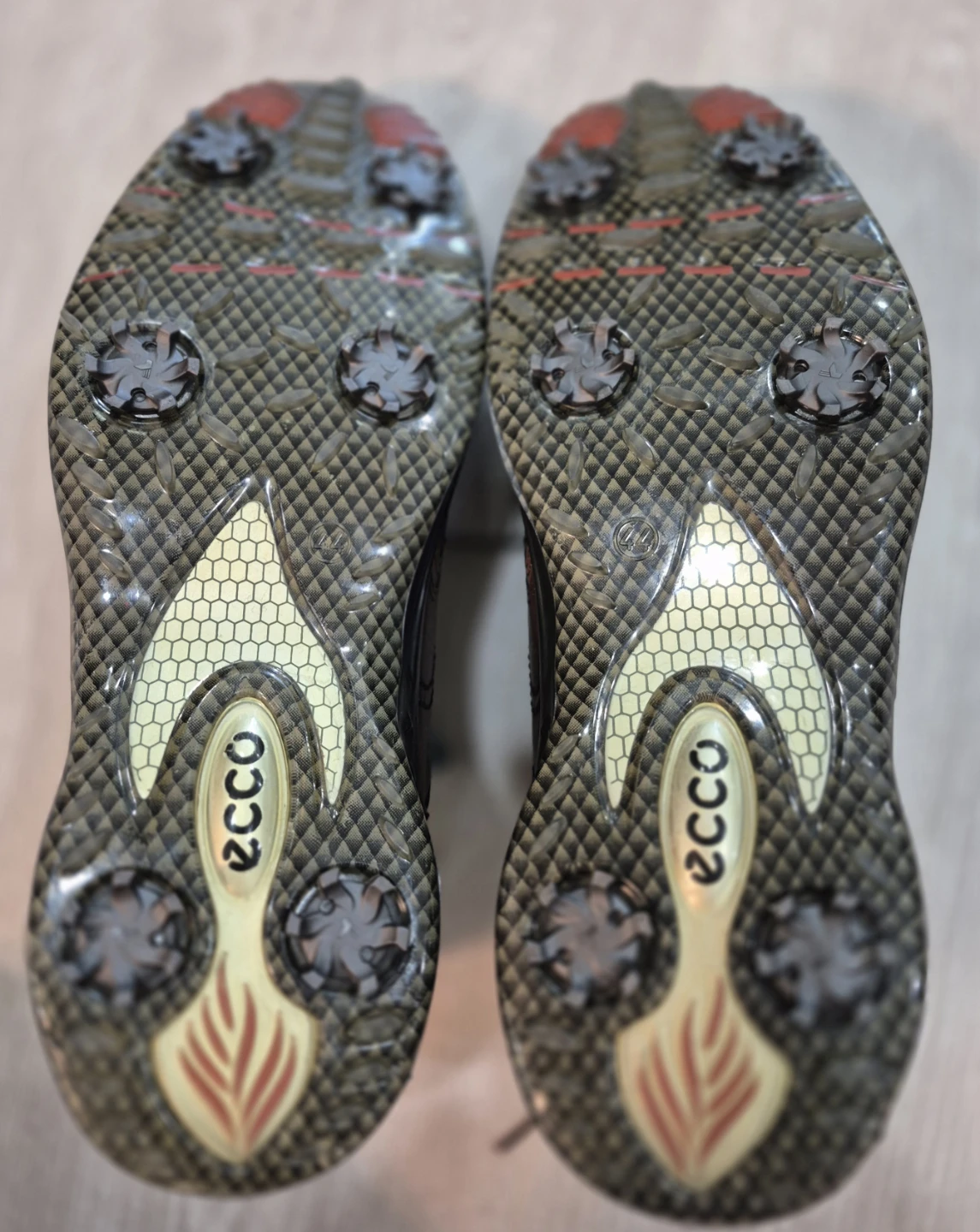 ECCO Men's Golf Shoes Black & Brown Leather Size 44 - photo 4