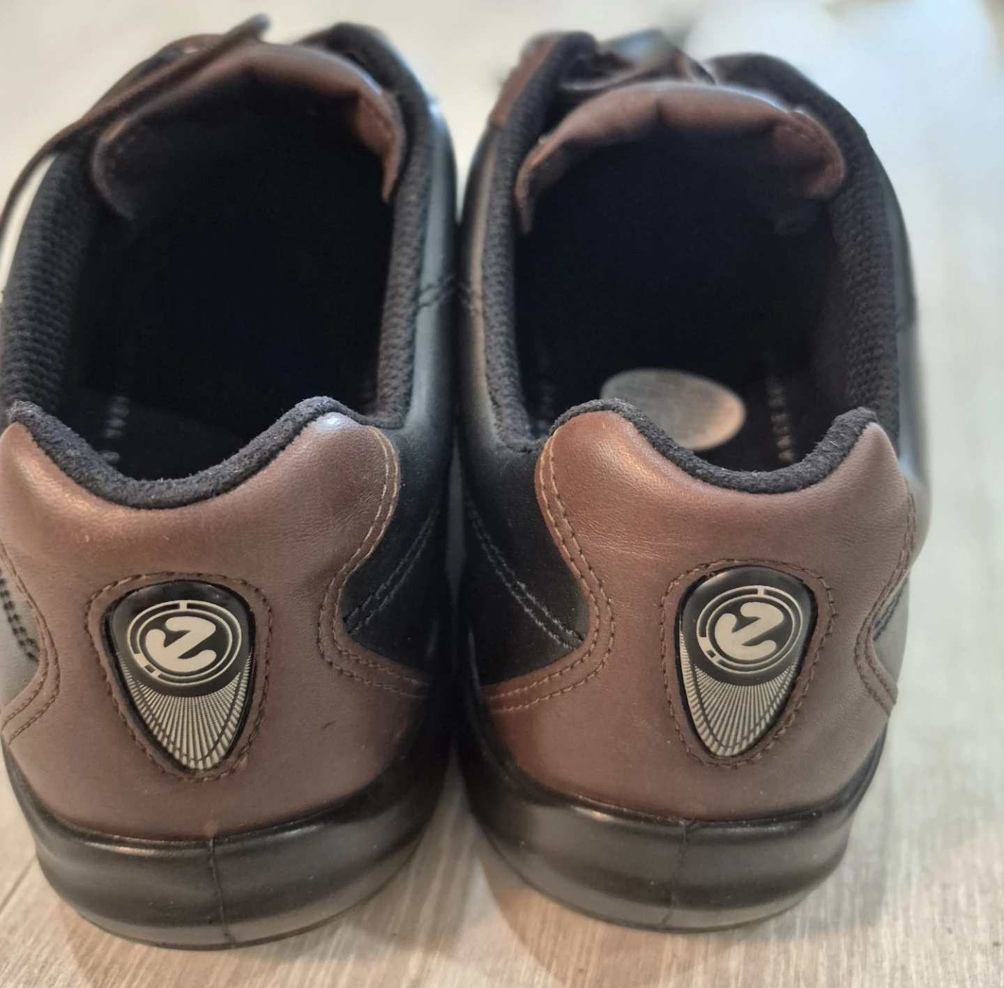 ECCO Men's Golf Shoes Black & Brown Leather Size 44 - photo 5