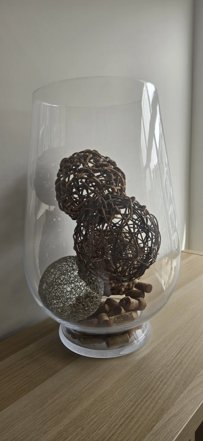 Decorative Glass Vase with Natural Orbs - photo 2