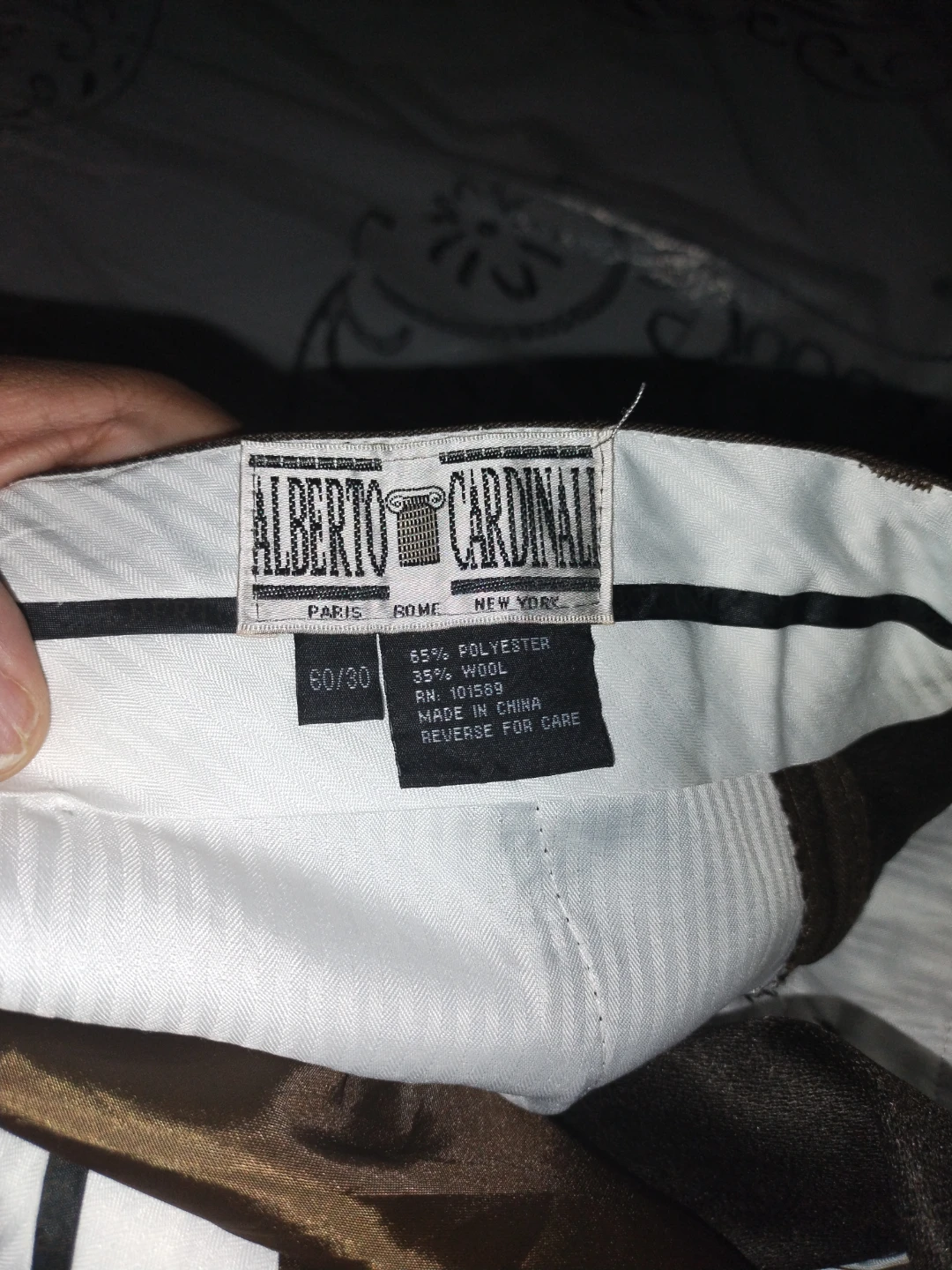 Alberto Cardinale Men's Wool Blend Dress Pants - photo 4