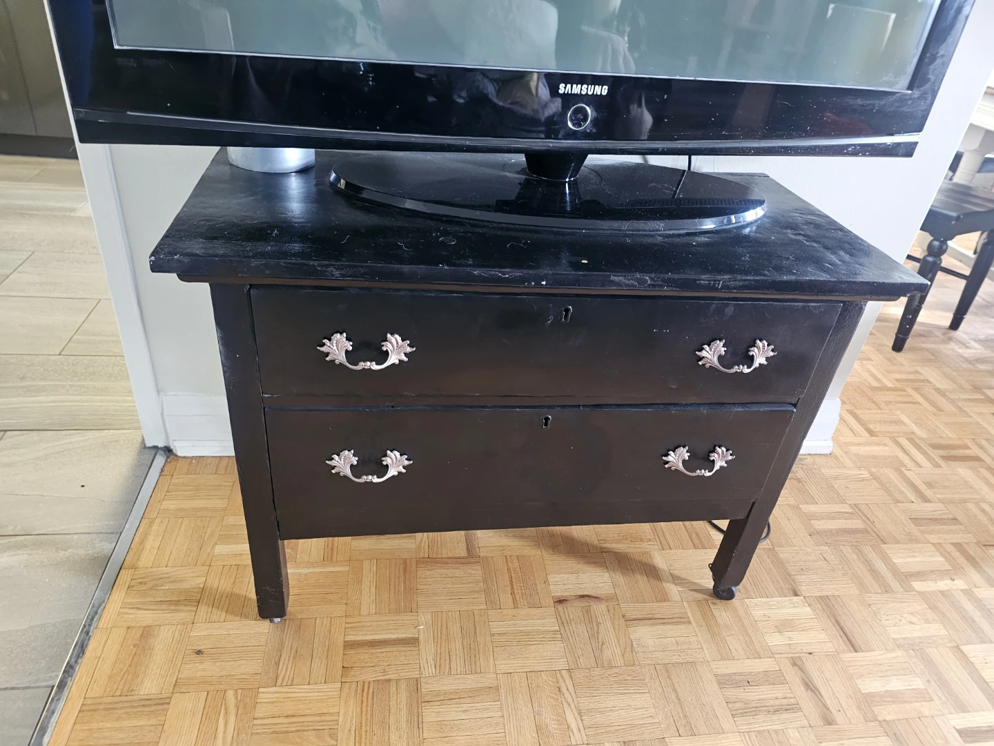 Black Two-Drawer Dresser - photo 4