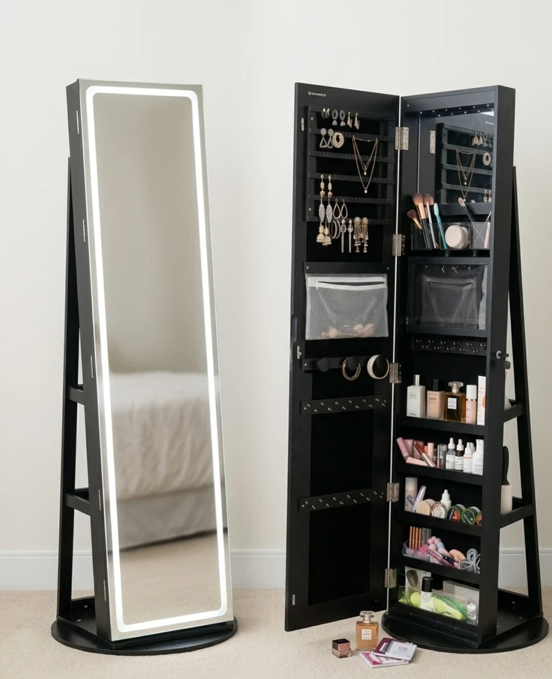 SONGMICS  Mirror Jewelry Cabinet