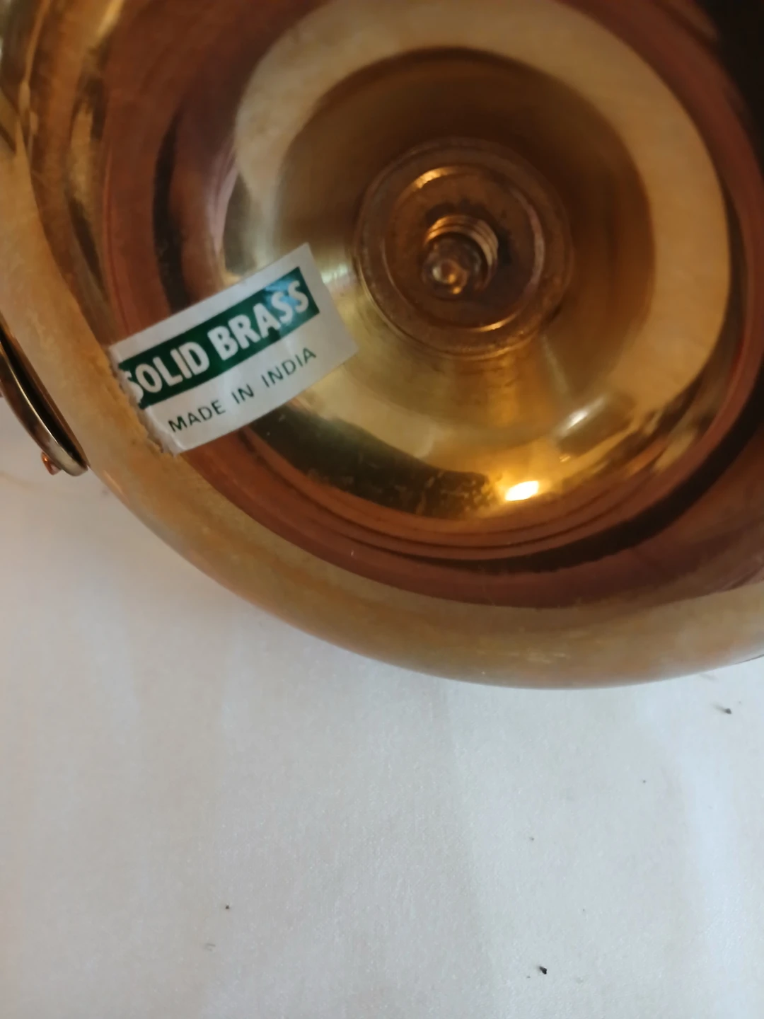 Solid Brass Candle Holder Hurricane Lamp - photo 2