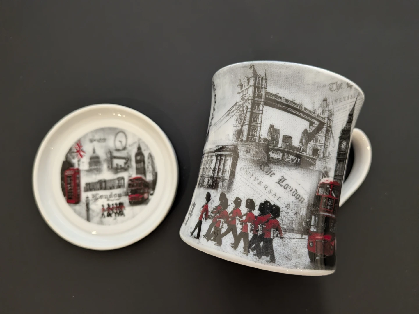 The Leonardo Collection Mug and Coaster Set - London Design