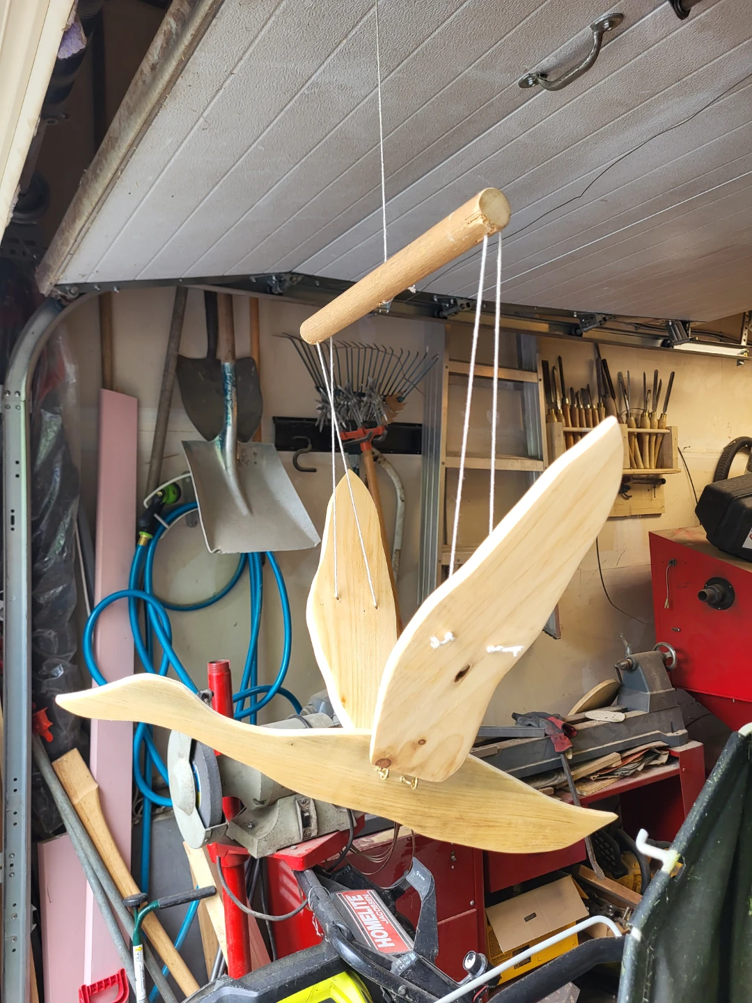 Wooden Bird/ Goose Mobile Toy