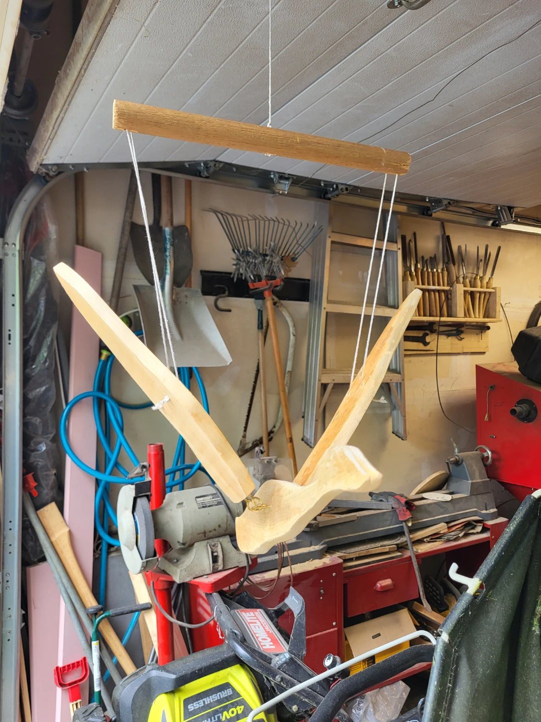 Wooden Bird/ Goose Mobile Toy - photo 3