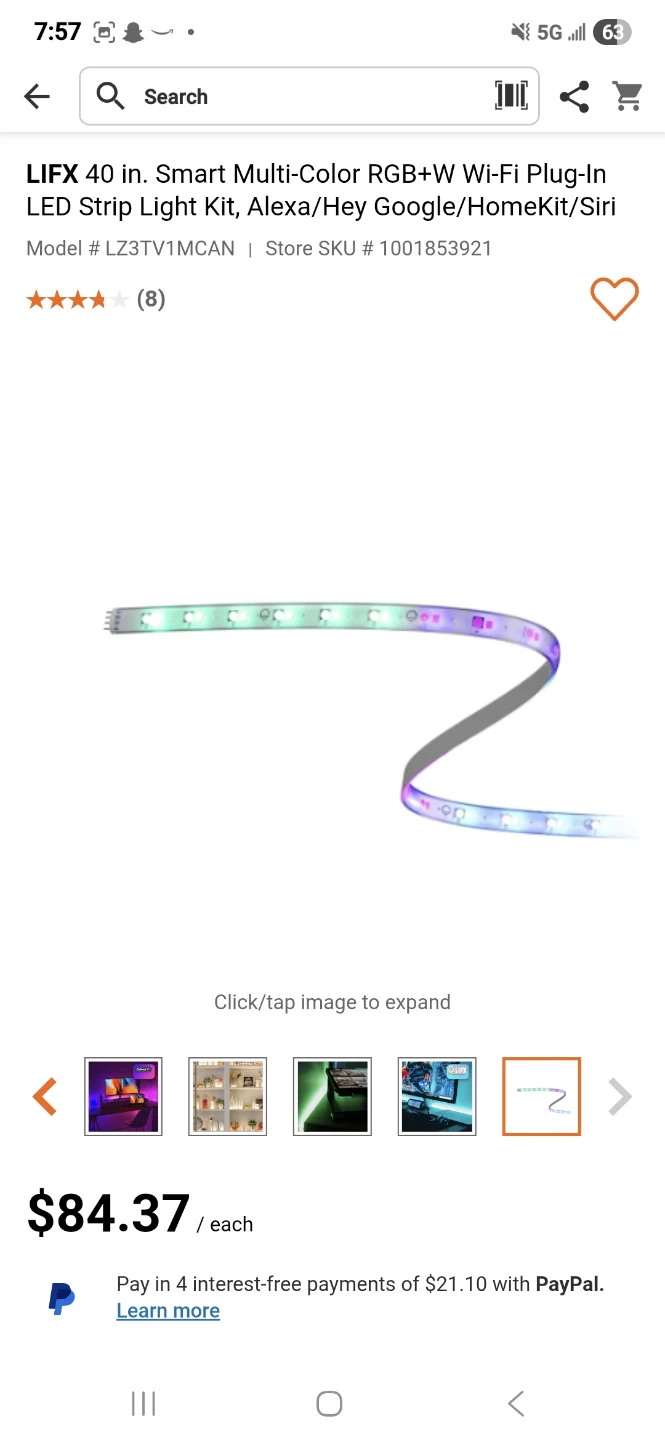 LIFX  Smart Multi-Color  LED Strip Light Kit - photo 3