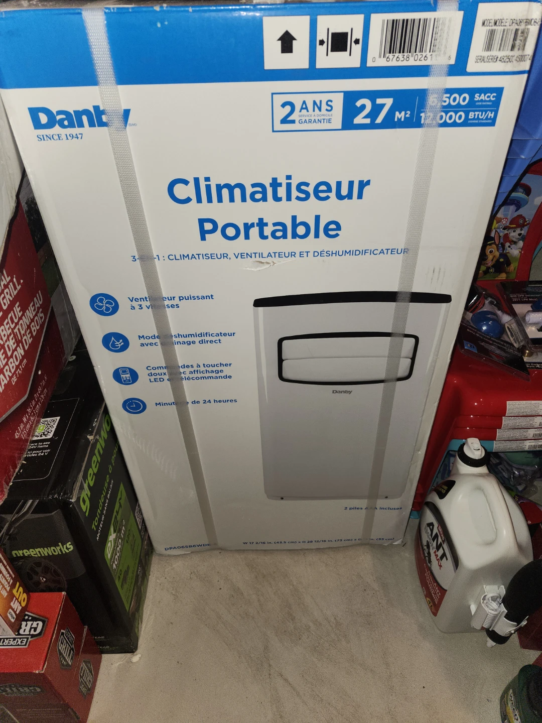 Danby 12,000 BTU 3-in-1 Portable Air Conditioner