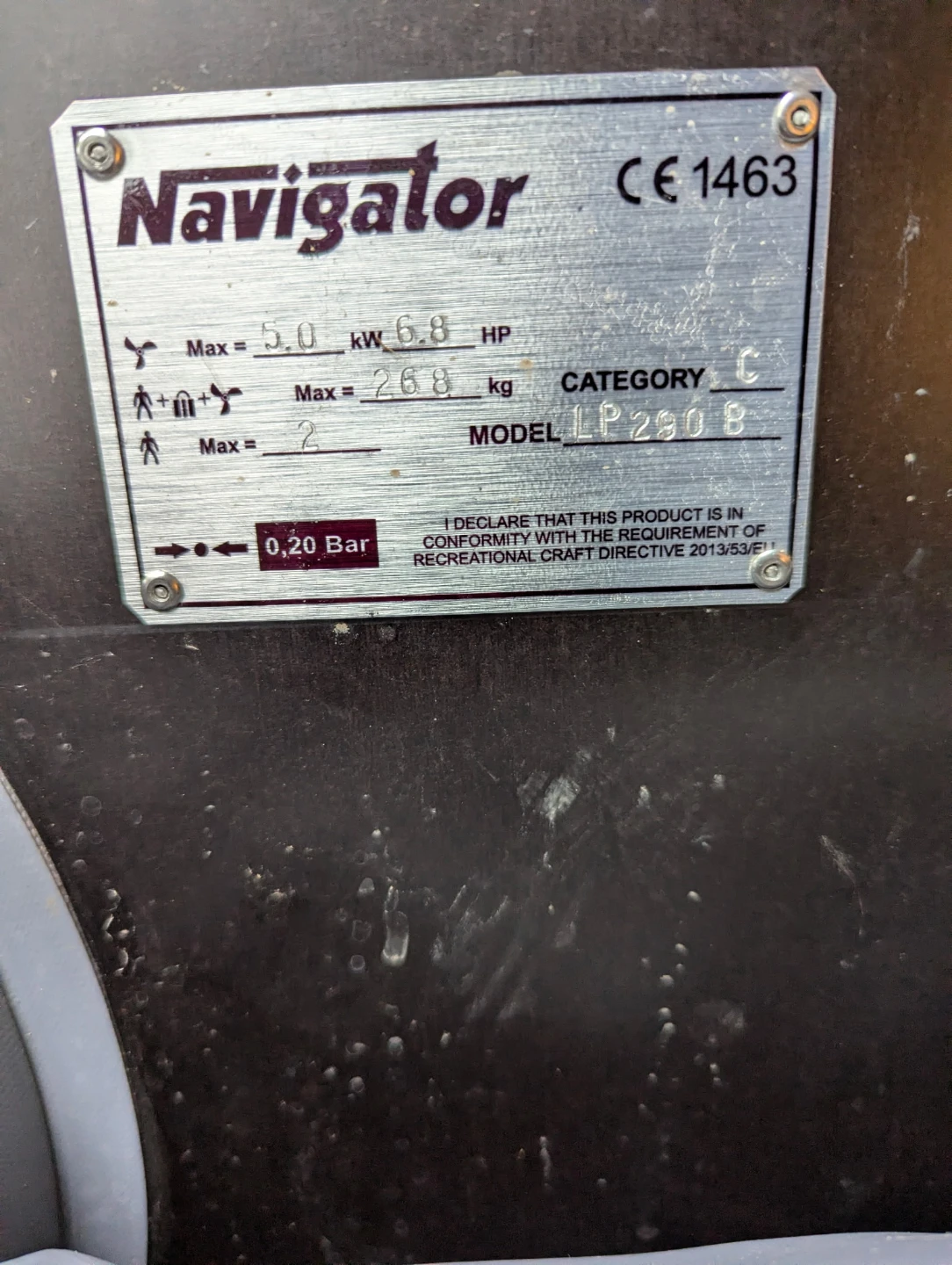 Navigator LP 290 B Inflatable Boat
