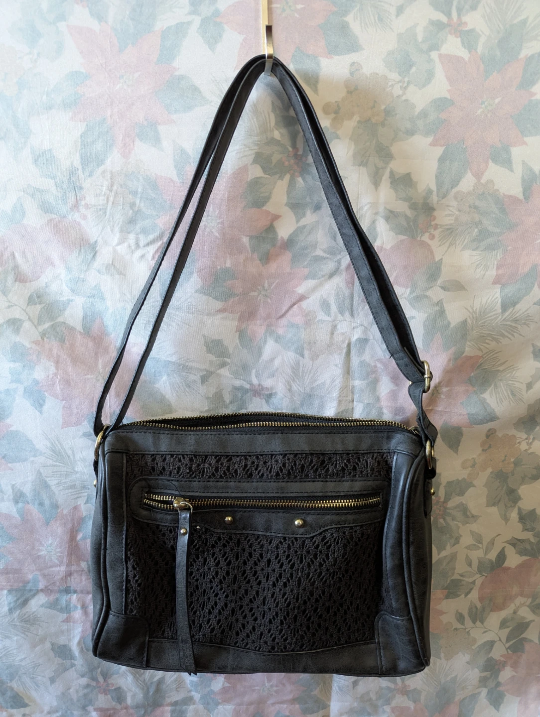 Dark Grey Crossbody Purse