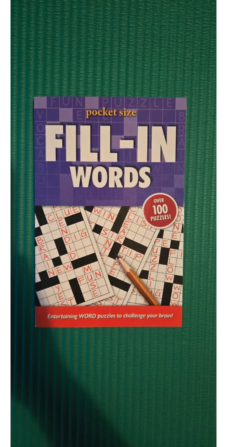 Pocket Size Fill-In Words Puzzle Book