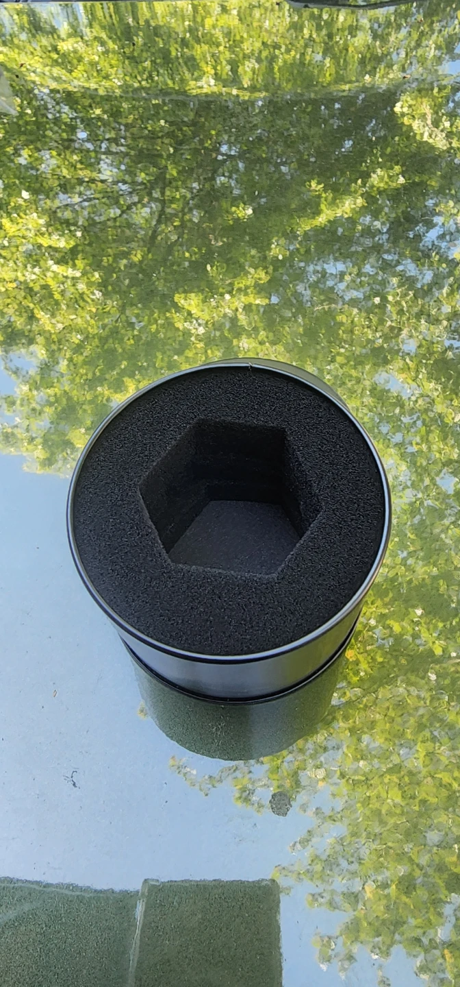 Black tin box with foam inserts - photo 2