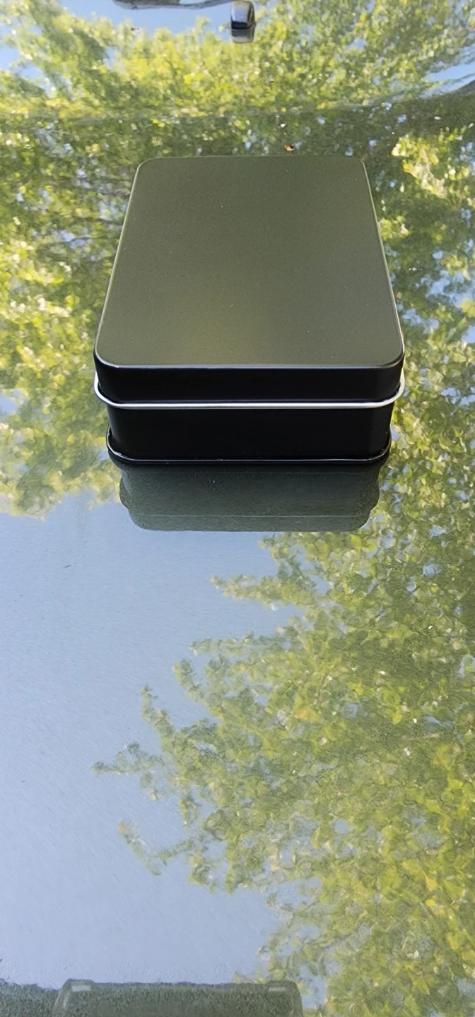 Black tin box with foam inserts - photo 3