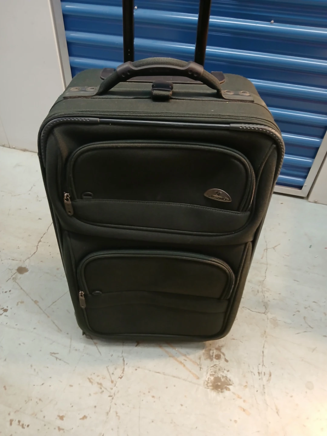 Samsonite Olive Green Rolling Suitcase carry on luggage - photo 4